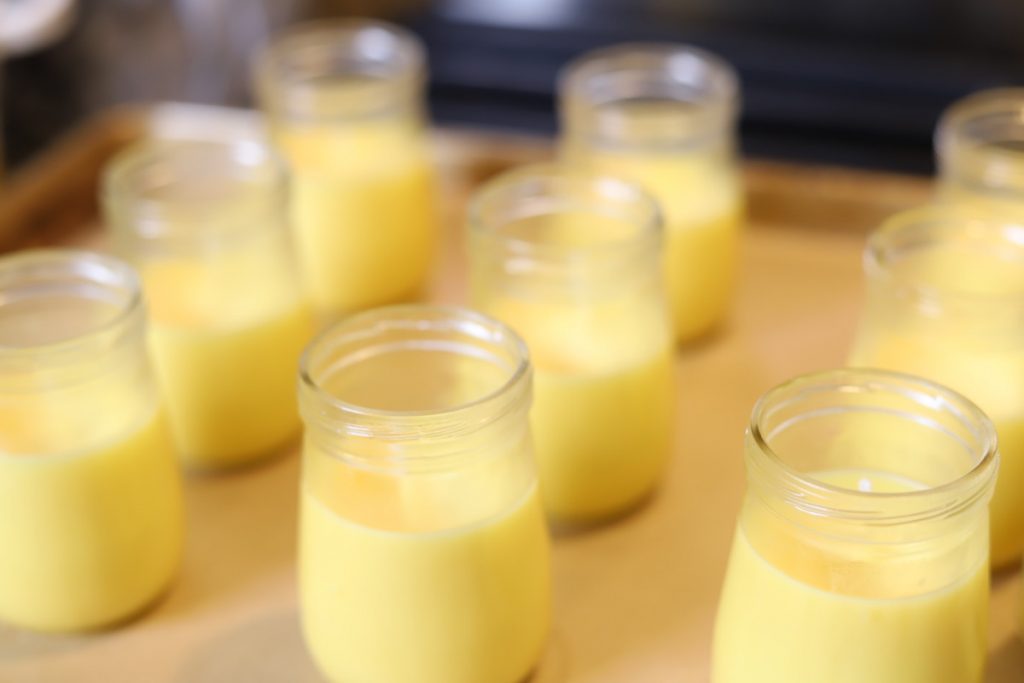 beeswax candles cooling